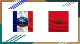 ảnh chụp màn hình bóng đá pháp và maroc