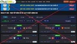 ảnh chụp màn hình kênh lậu bóng đá