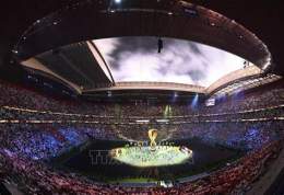 ảnh chụp màn hình khai mạc bóng đá world cup