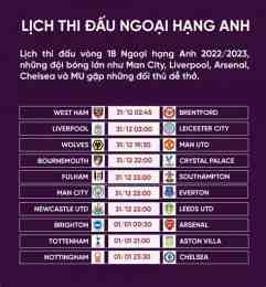 ảnh chụp màn hình lich bong da ngoai hang