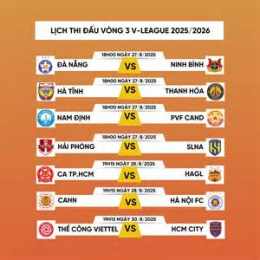 ảnh chụp màn hình lich bong da v league 2026