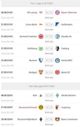 ảnh chụp màn hình tỷ số bóng đá bundesliga