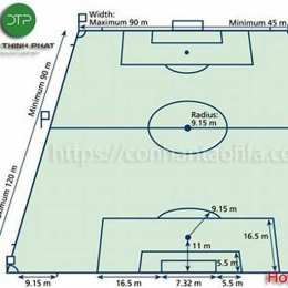diện tích sân bóng đá 11 người