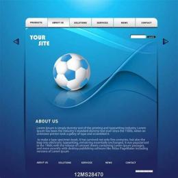 giao diện app bóng đá vector