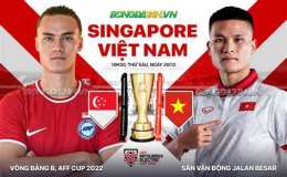 giao diện app bóng đá việt nam gặp singapore