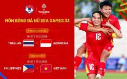 giao diện app chung ket bong da nu seagame 33