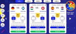 giao diện app euro bóng đá