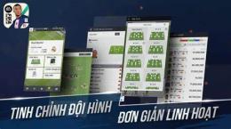 giao diện app game bóng đá 11 người fifa