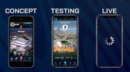 giao diện app game bóng đá free