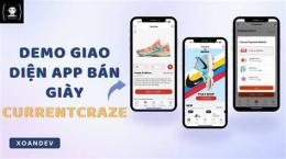 giao diện app giày đá bóng nữ