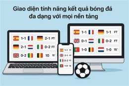 giao diện app kết quả bóng đá 60s