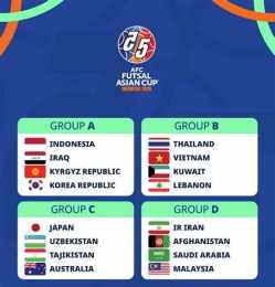 giao diện app kết quả bóng đá futsal châu á 2026