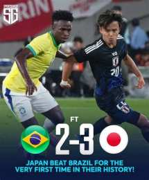 giao diện app kết quả bóng đá nhật bản và brazil