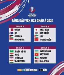 giao diện app lịch bóng đá u 23