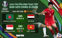 giao diện app lịch thi đấu bóng đá u 23 châu á 2026