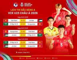 giao diện app lịch thi đấu bóng đá việt nam u23