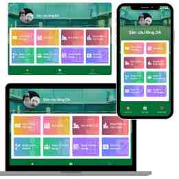giao diện app sân vận động bóng đá