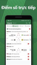 giao diện app tỉ số bóng đá lu 668