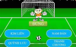 giao diện app trò chơi bóng đá