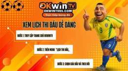 giao diện app trực tiếp bóng đá okwintv