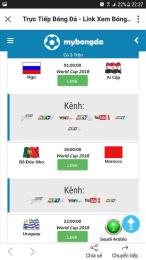 giao diện app xem bong da truc tiep world cup