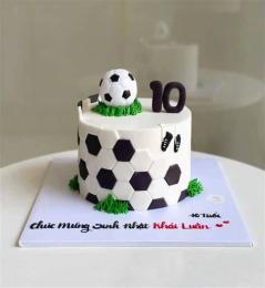 hướng dẫn sử dụng bánh sinh nhật chủ đề bóng đá