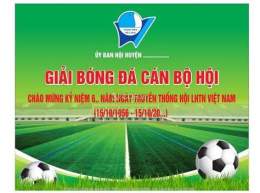 hướng dẫn sử dụng banner giải bóng đá