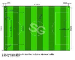 hướng dẫn sử dụng kích thước sân bóng đá 5 người