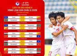 hướng dẫn sử dụng lịch thi đấu bóng đá u20