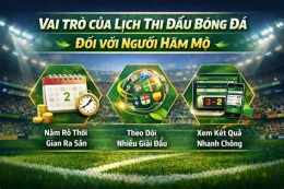 hướng dẫn sử dụng xem lịch thi đấu bóng đá