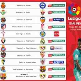lịch bóng đá la liga tây ban nha