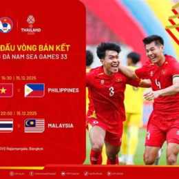lịch bóng đá sea games 33 việt nam