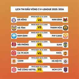 lịch bóng đá vleague 2026