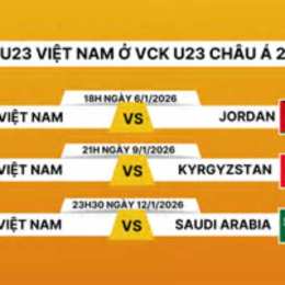 lich da bong u23 viet nam