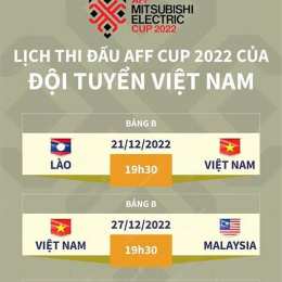 lịch thi đấu bóng đá aff cup năm 2026