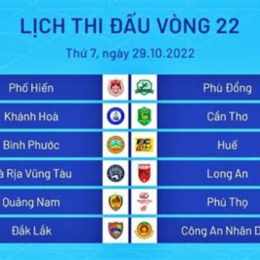 lịch thi đấu bóng đá trong nước