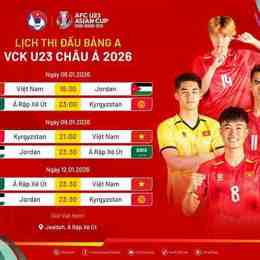 lịch thi đấu bóng đá u 23