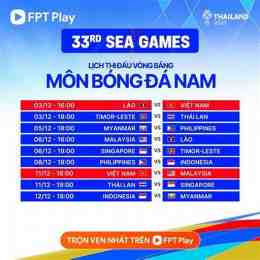 lịch thi đấu seagame 33 bóng đá nữ 2025