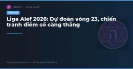tính năng nổi bật giải bóng đá liga alef israel