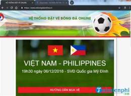 tính năng nổi bật mua vé bóng đá online sân mỹ đình